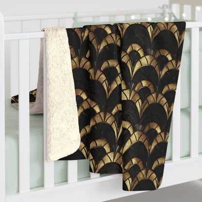 Gilded Elegance Fleece Blanket