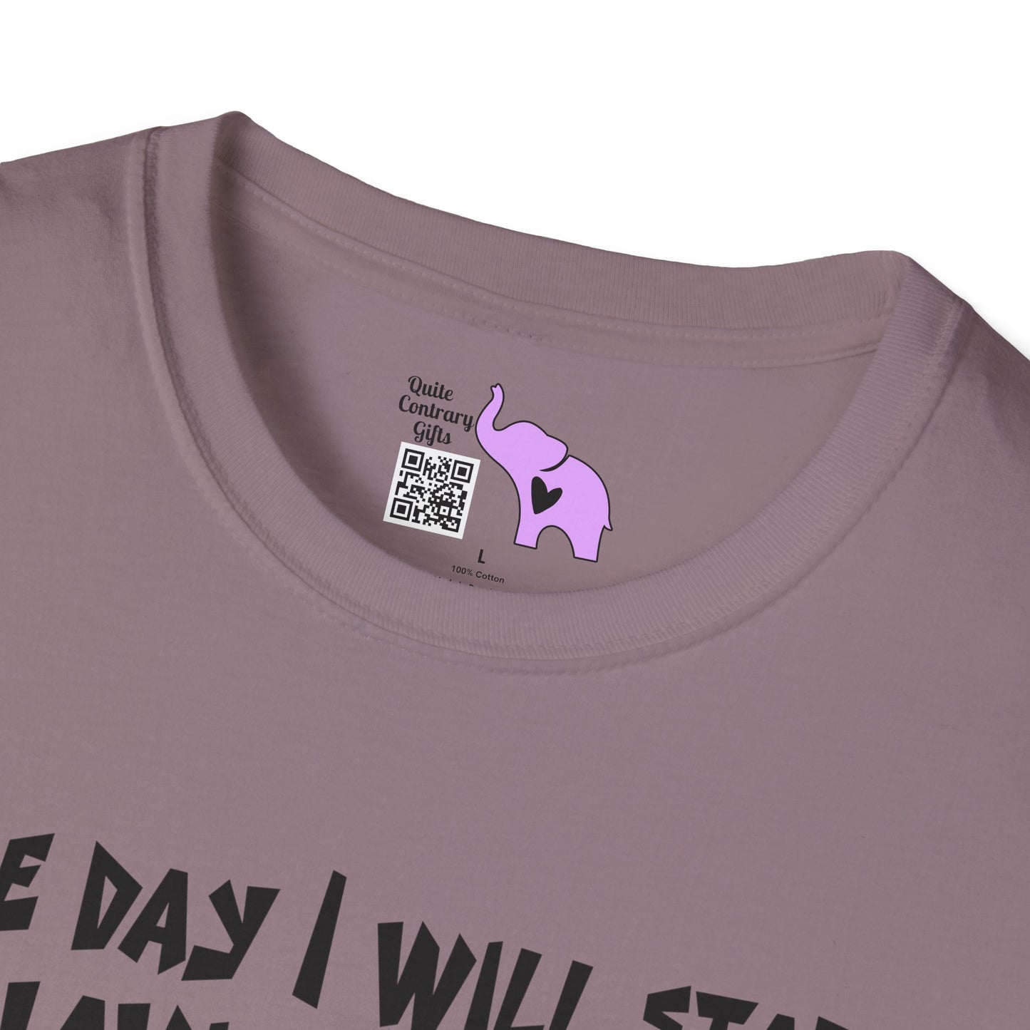 One Day I Will Start Behaving Myself... Adult T-shirt