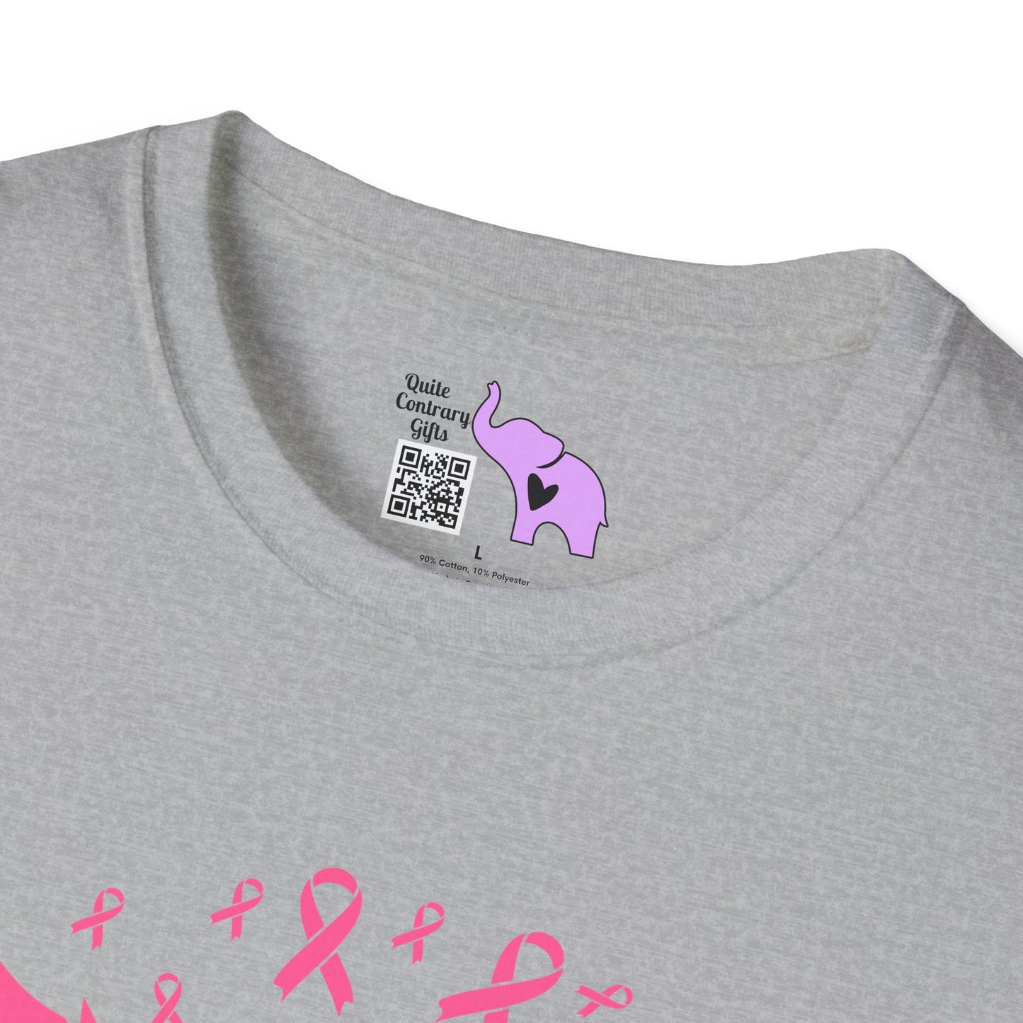 Sunflower & Butterflies Breast Cancer Awareness Adult T-shirt