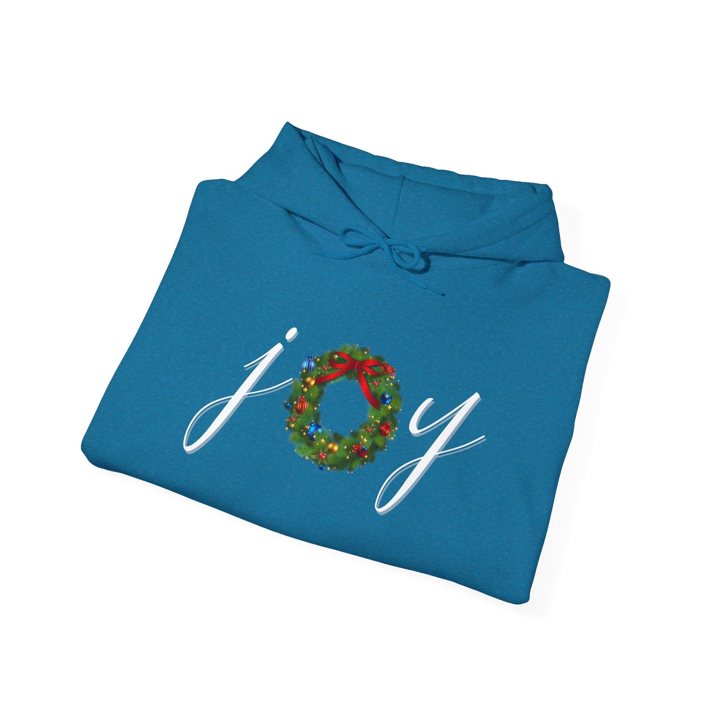 Joy w/Wreath Adult Heavy Blend™ Hooded Sweatshirt