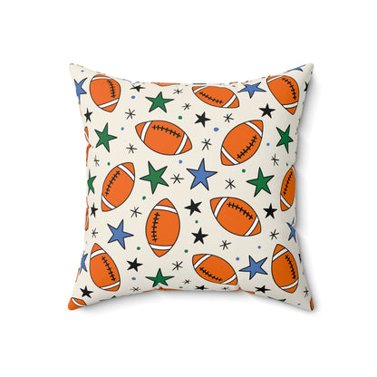 Touchdown Stars Throw Pillow