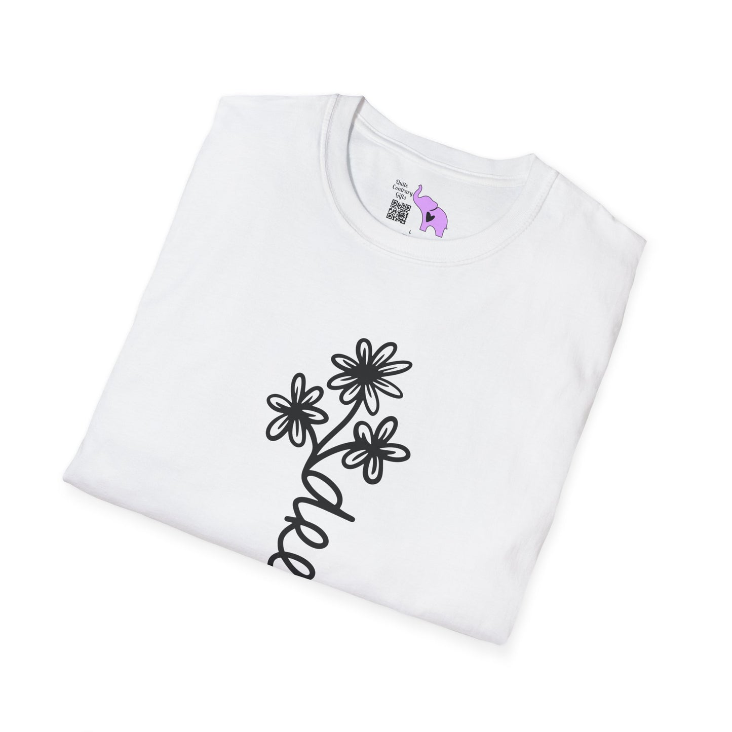 Dreams (Vertical, Floral) Adult T-shirt
