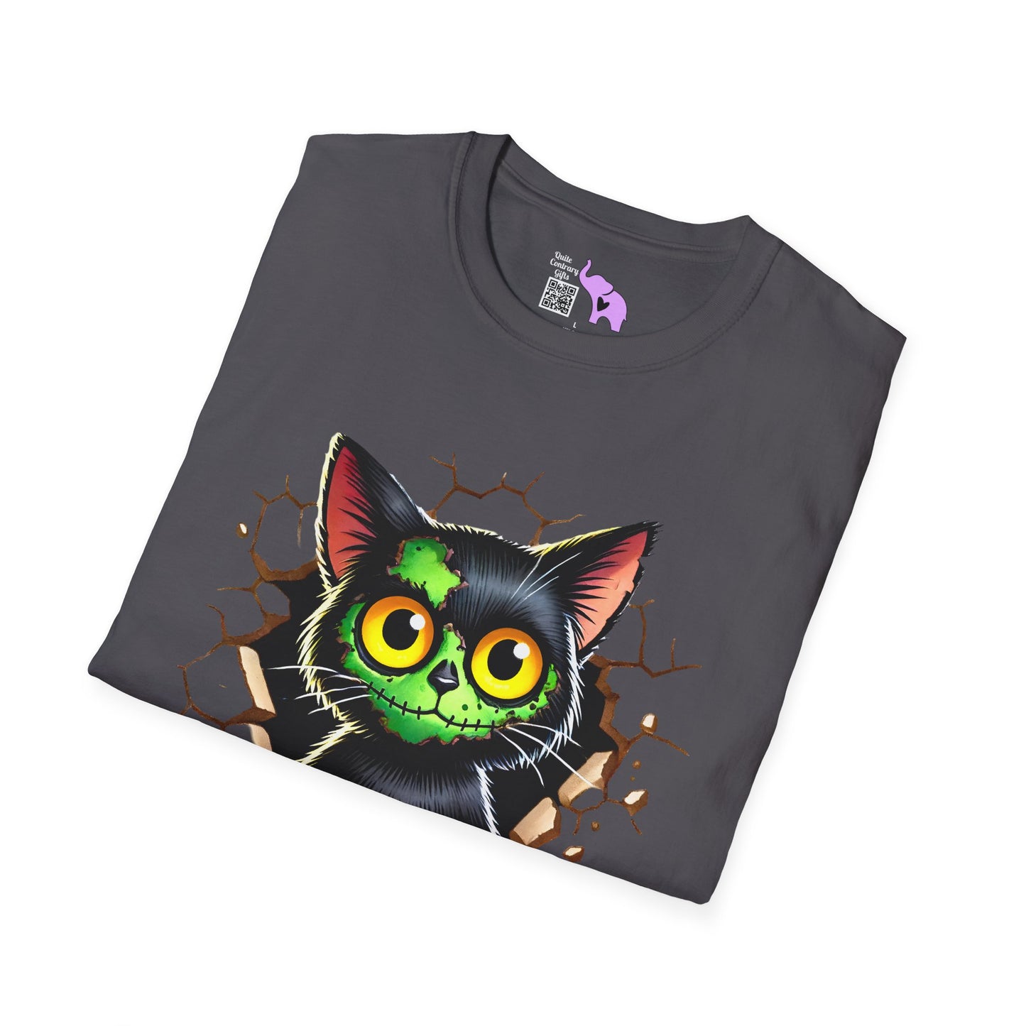 Zombie Kitty Adult T-shirt