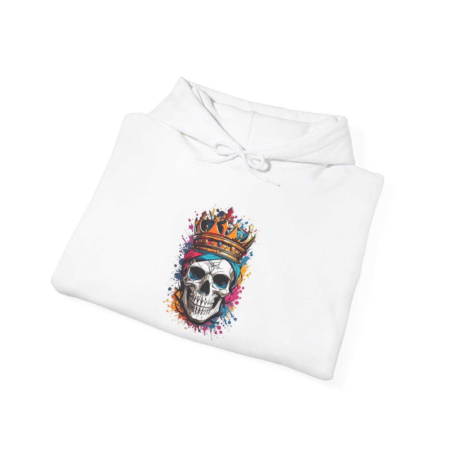 Colorful Crowned Skull Heavy Blend™ Hooded Sweatshirt