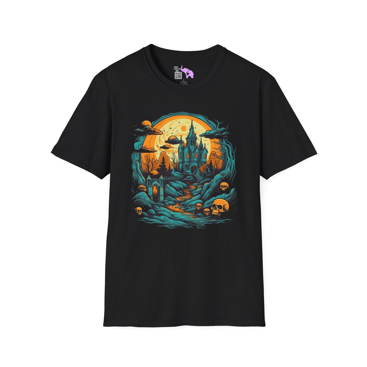 Creepy Cemetery 13 Adult T-shirt