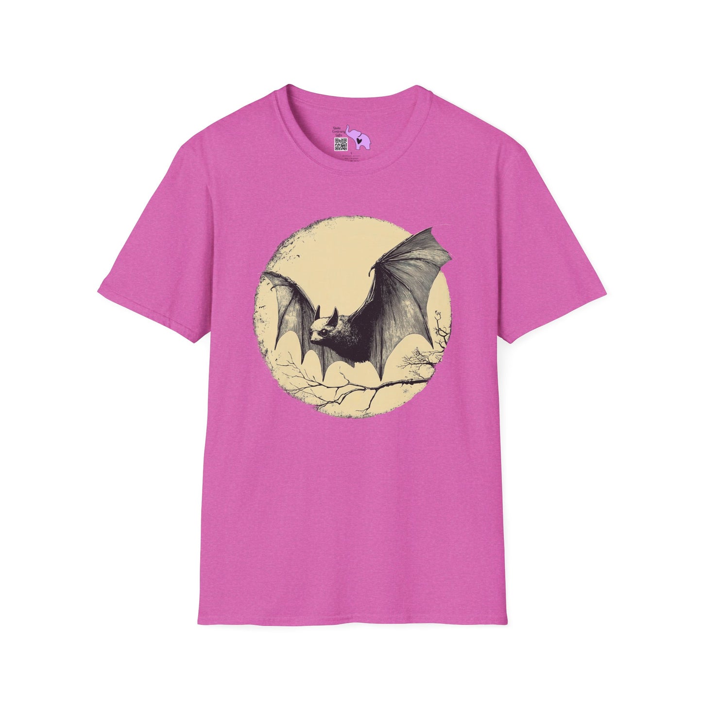 Bat Over Moon 2 Adult T-shirt
