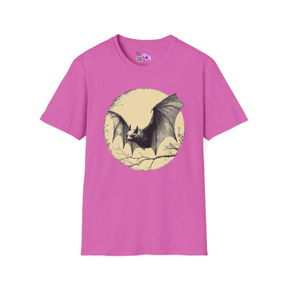 Bat Over Moon 2 Adult T-shirt