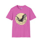 Bat Over Moon 2 Adult T-shirt