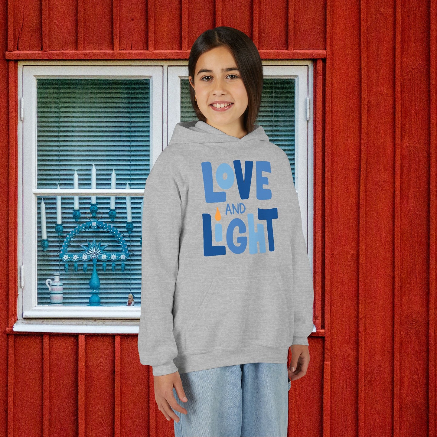 Hanukkah Love & Light 2 Youth Hoodie
