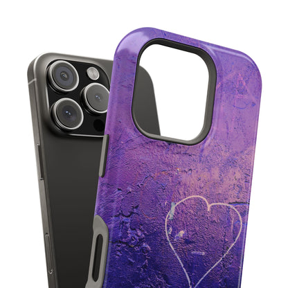 Purple Heart Wall MagSafe® Compatible Tough Case for iPhone