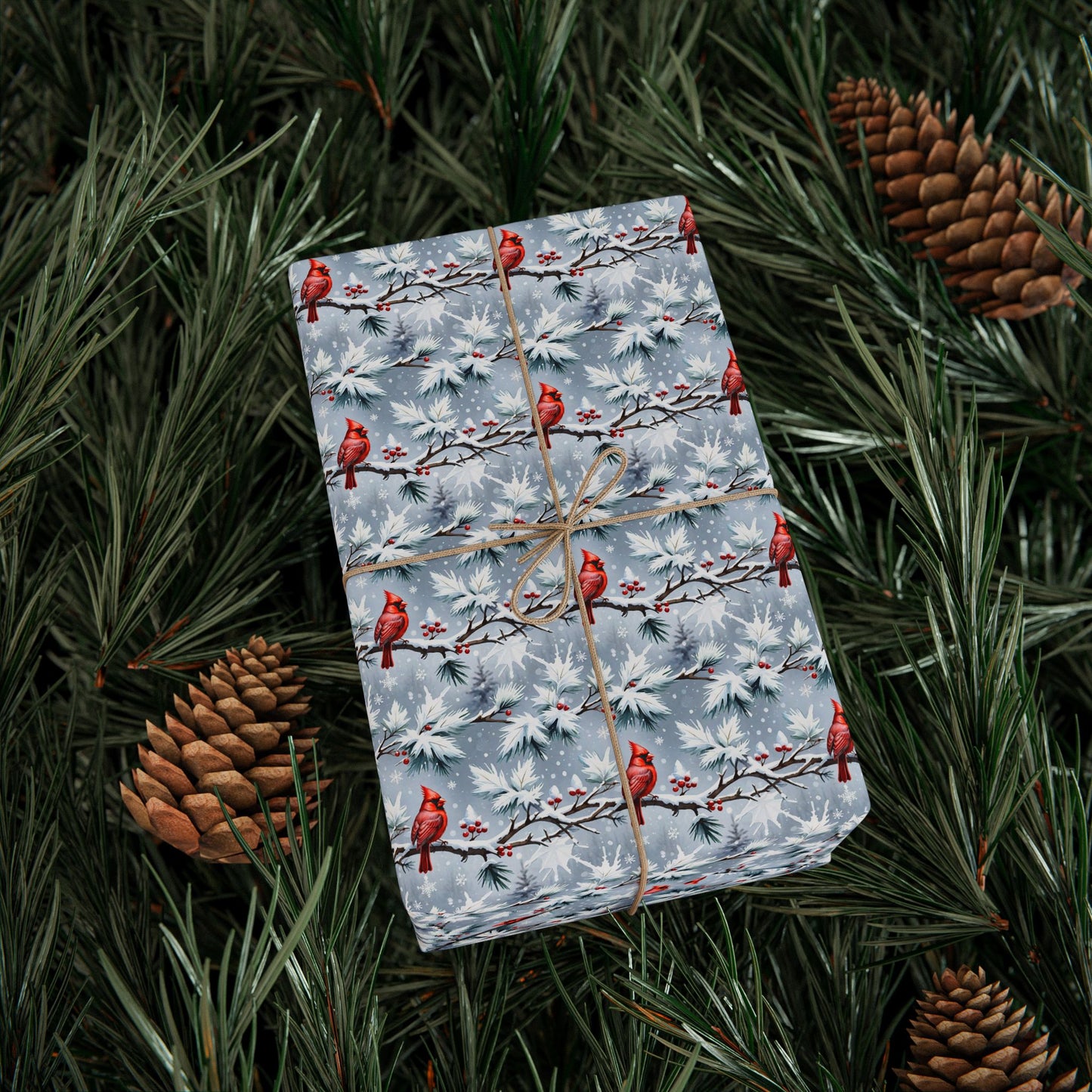 Cardinals in the Snow Wrapping Paper