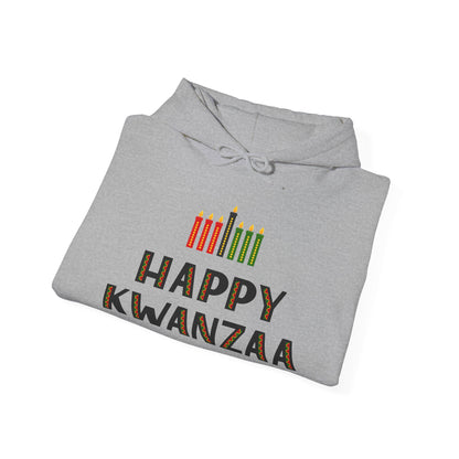 Happy Kwanzaa (Kinara) Adult Heavy Blend™ Hoodie