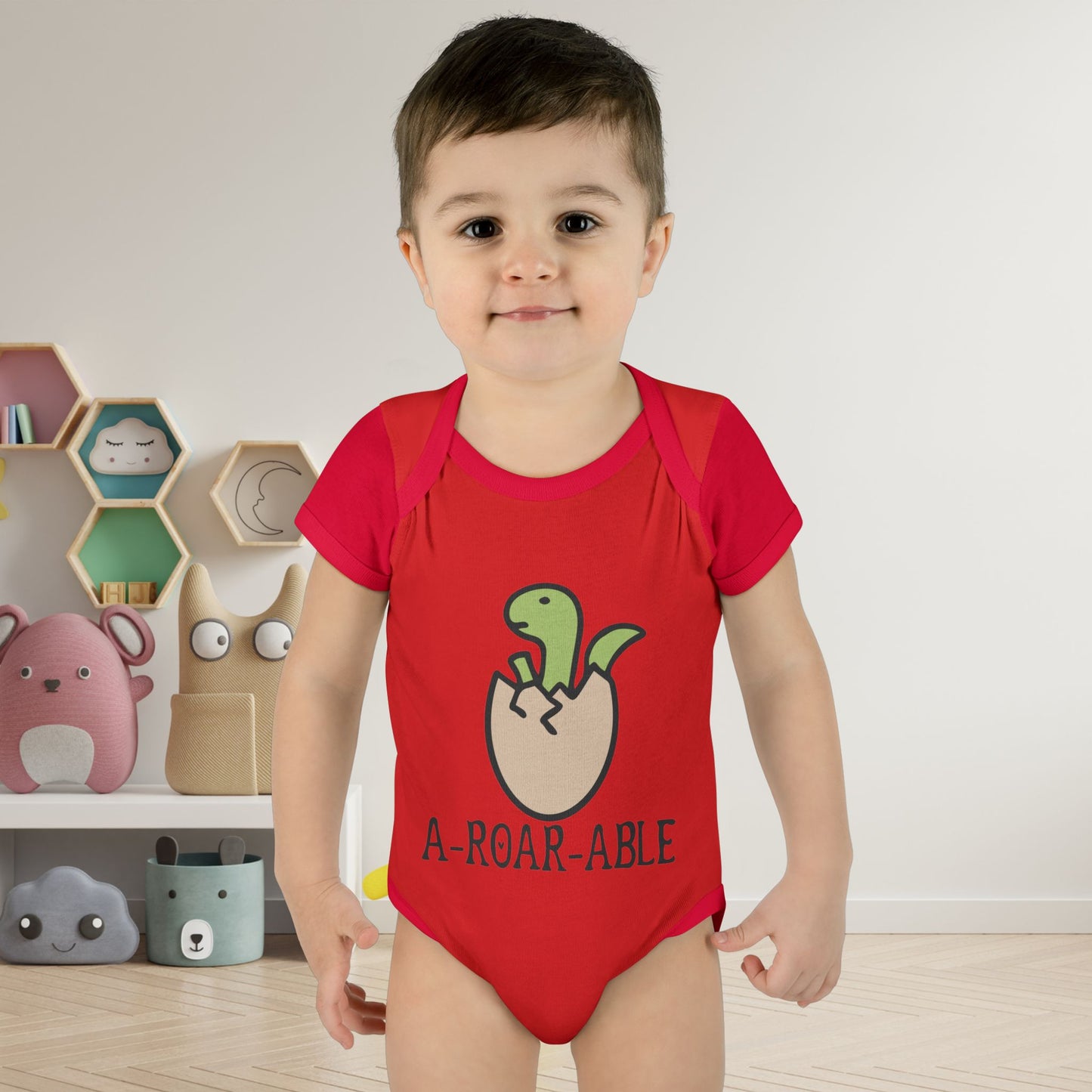 A-Roar-Able Baby Rib Bodysuit