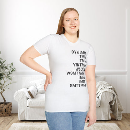 Do You Know The Muffin Man Abbreviation Adult T-shirt
