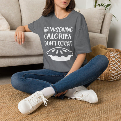 Thanksgiving Calories Don't Count Adult T-shirt