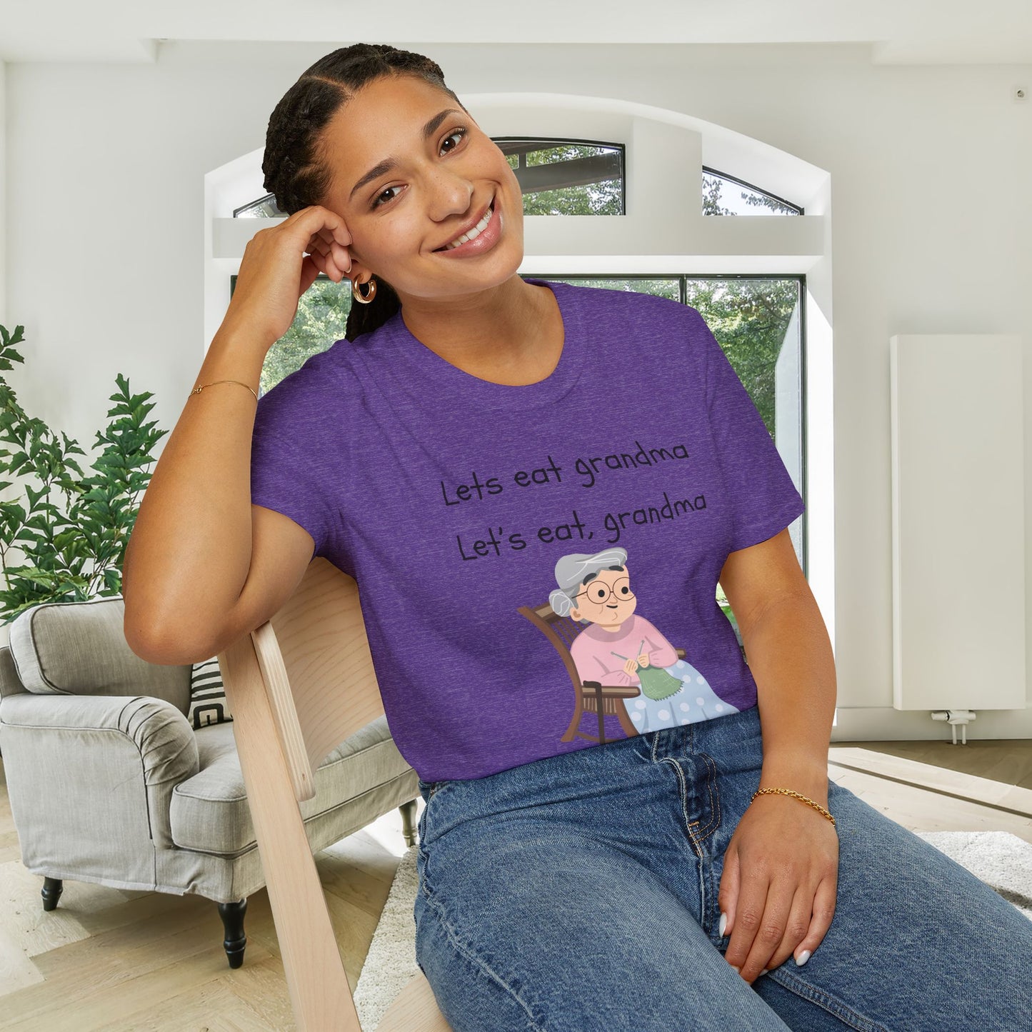 Lets Eat Grandma Good Grammar Saves Lives Adult T-shirt