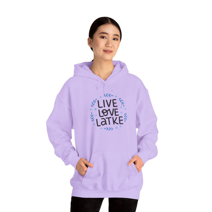 Hanukkah Live Love Latke Adult Heavy Blend™ Hooded Sweatshirt