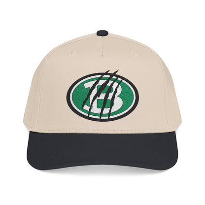 Brenham ISD Logo w/Claw Marks Mid Profile Baseball Cap