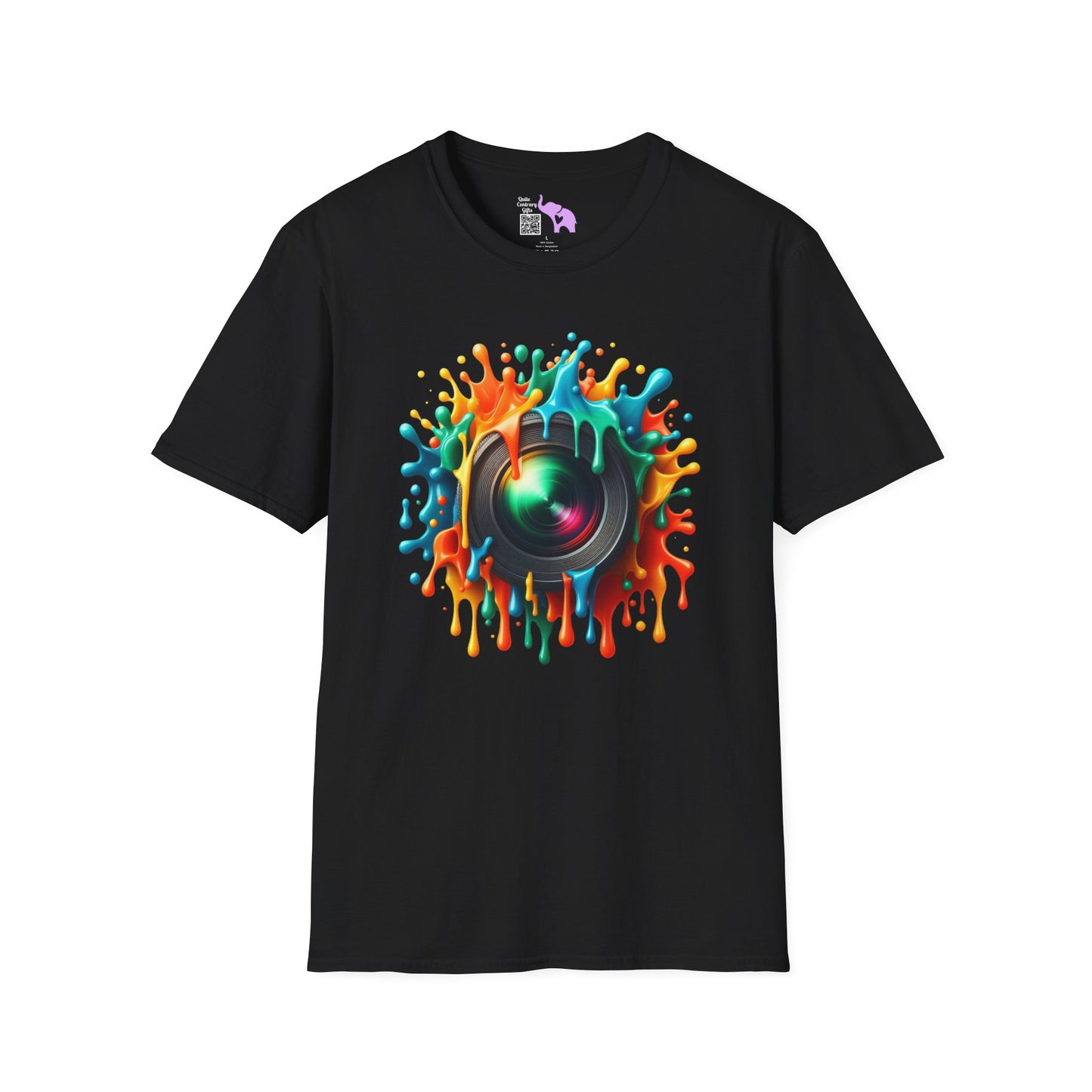 Colorful Camera Lens Adult T-shirt