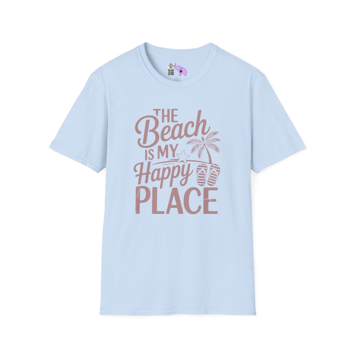 The Beach Is My Happy Place Adult T-shirt