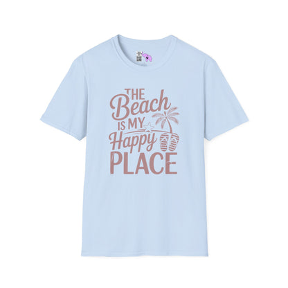 The Beach Is My Happy Place Adult T-shirt