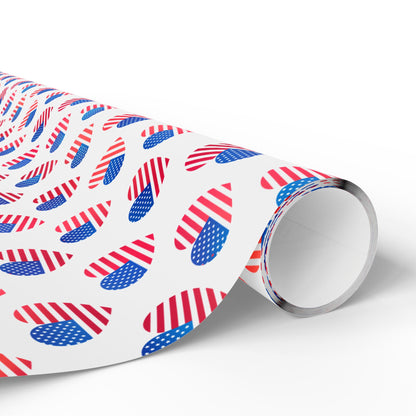 Hearts of Freedom Wrapping Paper