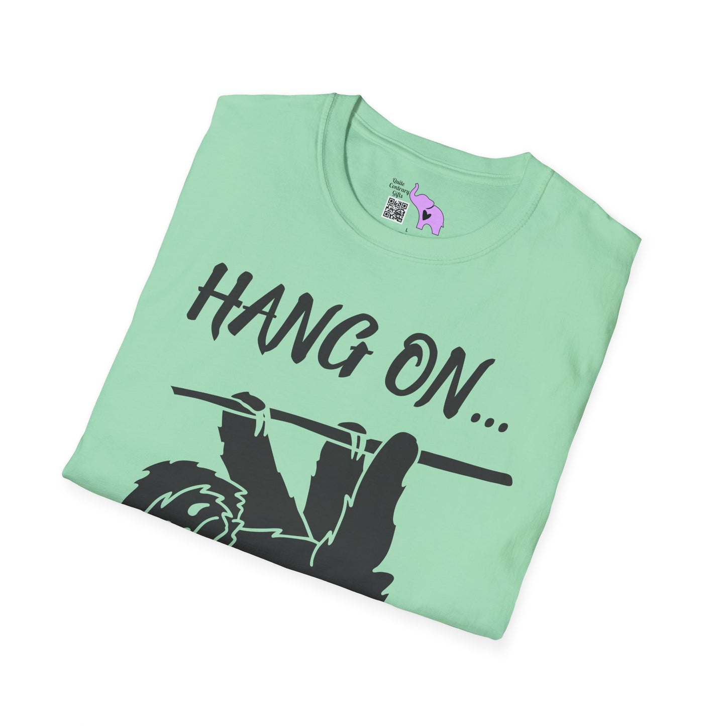 Hang On (Sloth) Adult T-shirt