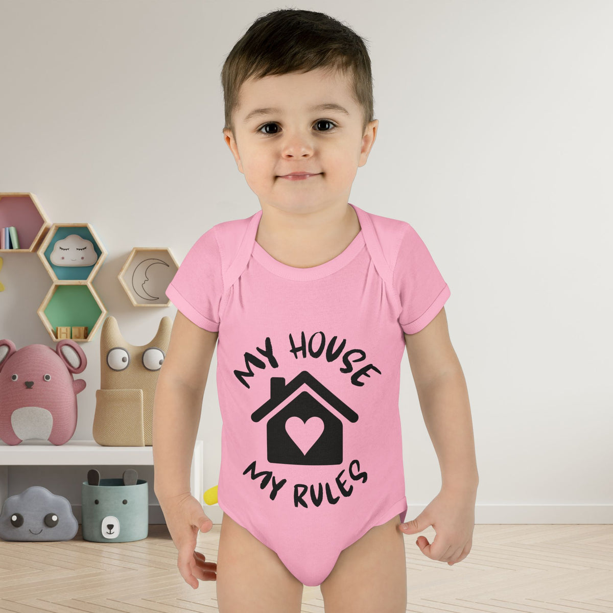 My House My Rules Infant Baby Rib Bodysuit