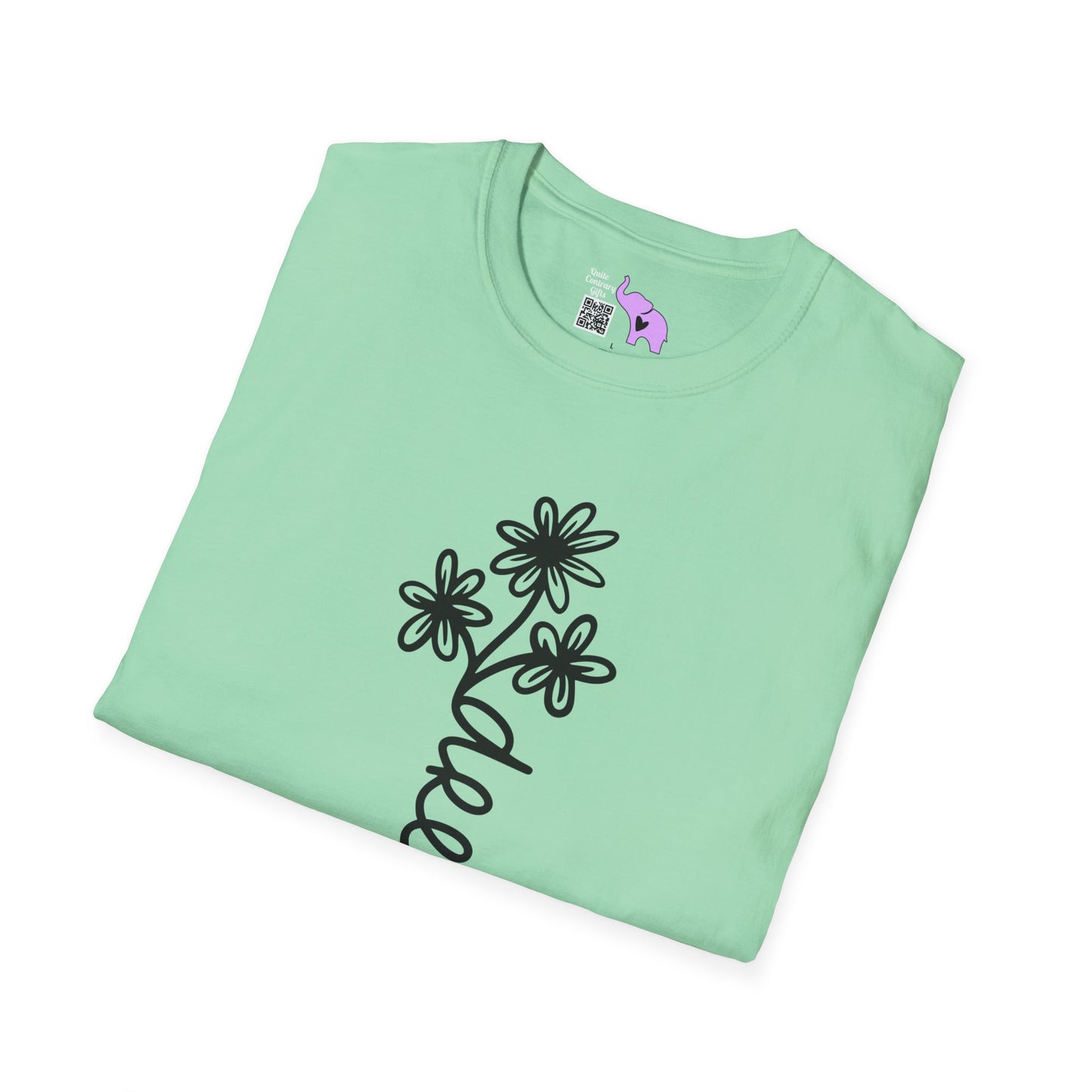 Dreams (Vertical, Floral) Adult T-shirt