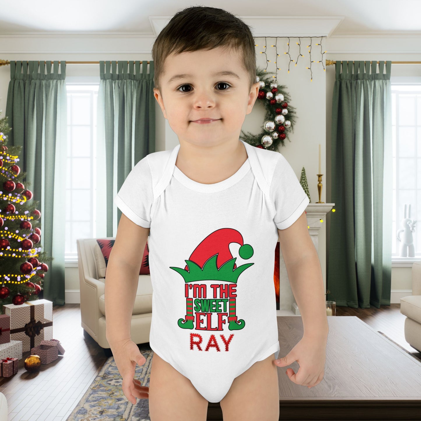 I'm The Sweet Elf Infant Baby Rib Bodysuit