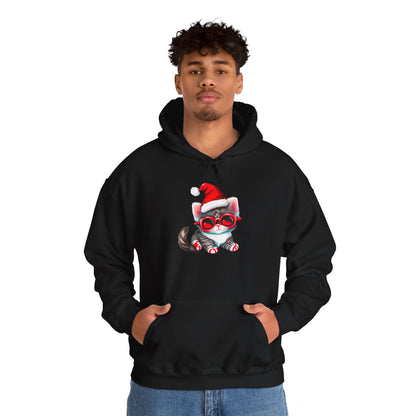 Santa Kitten Heavy Blend™ Hooded Sweatshirt