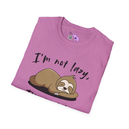 I'm Not Lazy, I'm Just In Energy Saving Mode Adult T-shirt