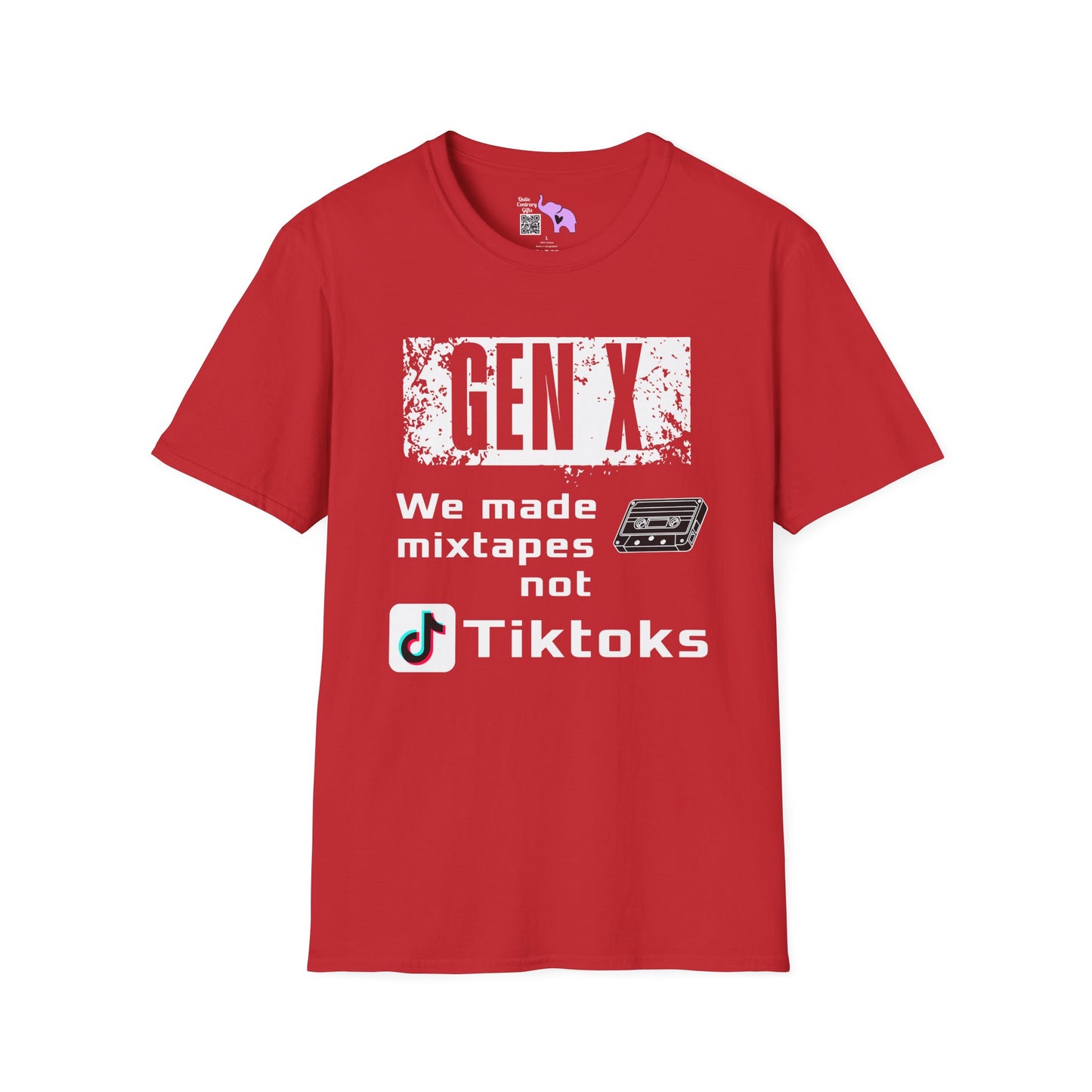 Gen X We Made Mixtapes Not Tiktoks Adult T-shirt