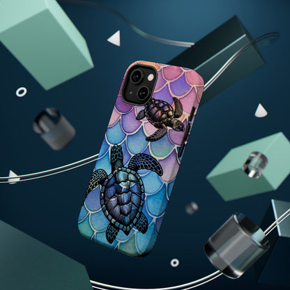 Sea Turtle Silhouette MagSafe® Compatible Tough Case for iPhone