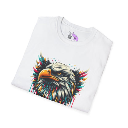 Colorful Bald Eagle Adult T-shirt