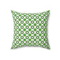 Emerald Star Garden Throw Pillow
