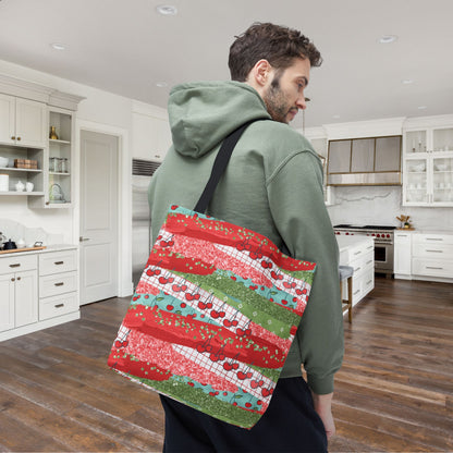 Cherry Lane Canvas Tote Bag