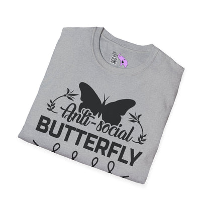 Anti-Social Butterfly Adult T-shirt