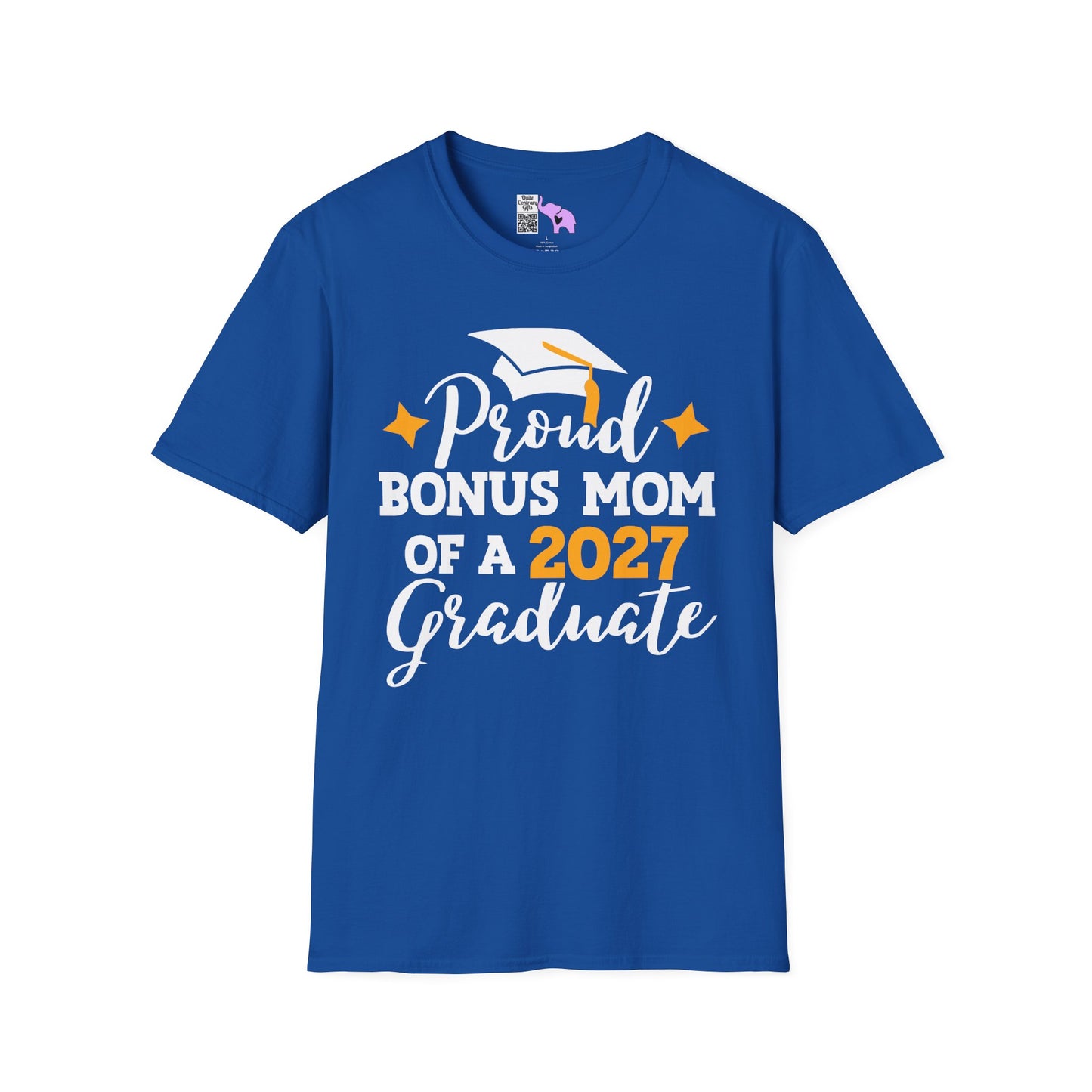 Proud Bonus Mom of a 2027 Graduate Adult T-shirt