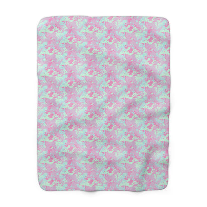 Berry Sorbet Camo Fleece Blanket