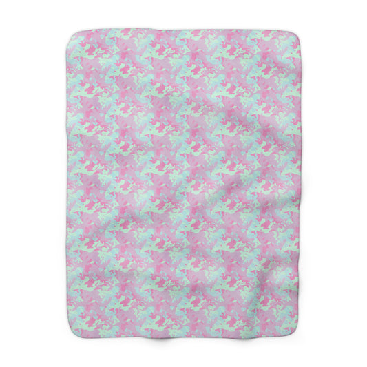 Berry Sorbet Camo Fleece Blanket