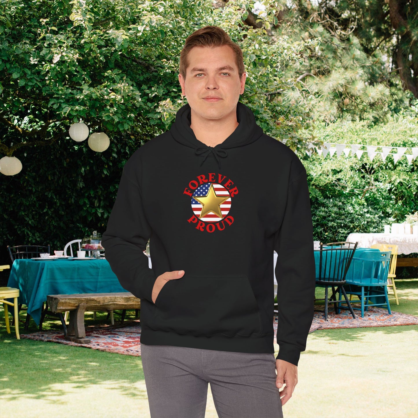 Gold Star Brother Heavy Blend™ Hooded Sweatshirt