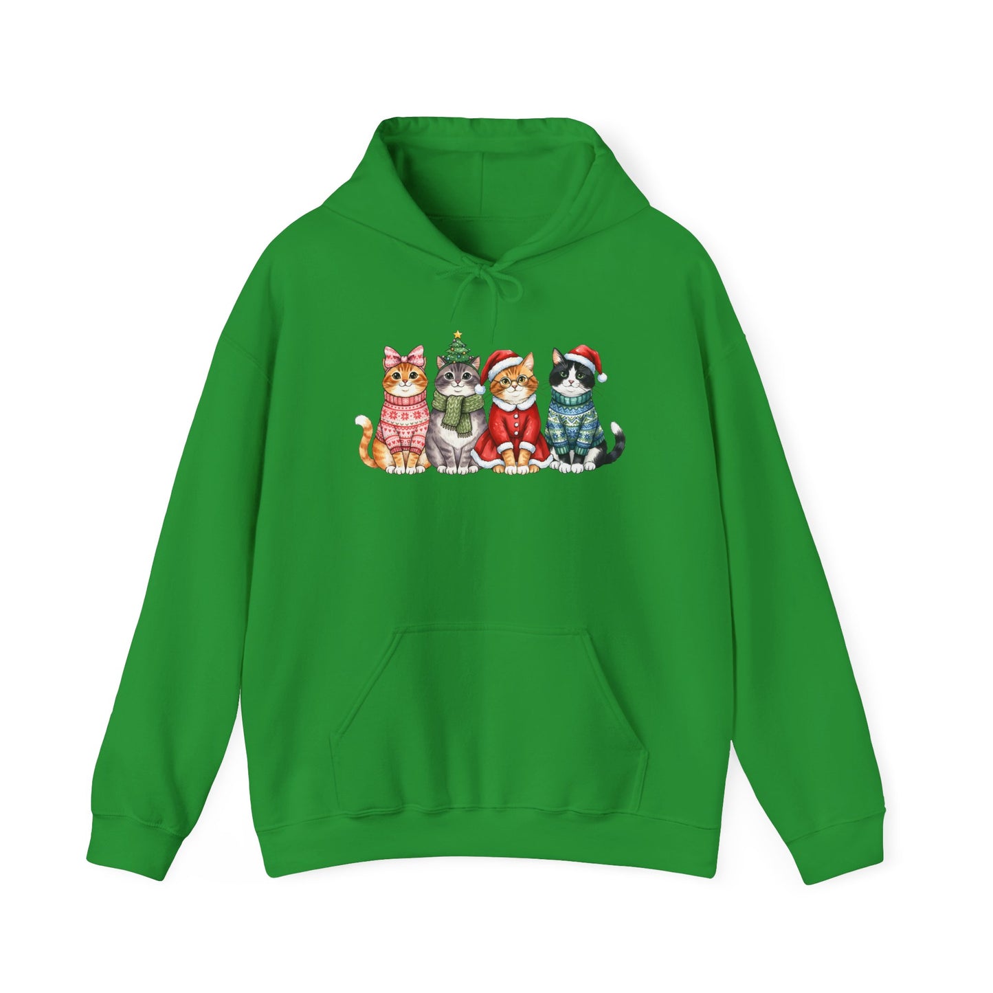 Meowy Christmas Crew Adult Heavy Blend™ Hooded Sweatshirt