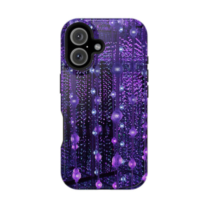 Purple Raindrops MagSafe® Compatible Tough Case for iPhone