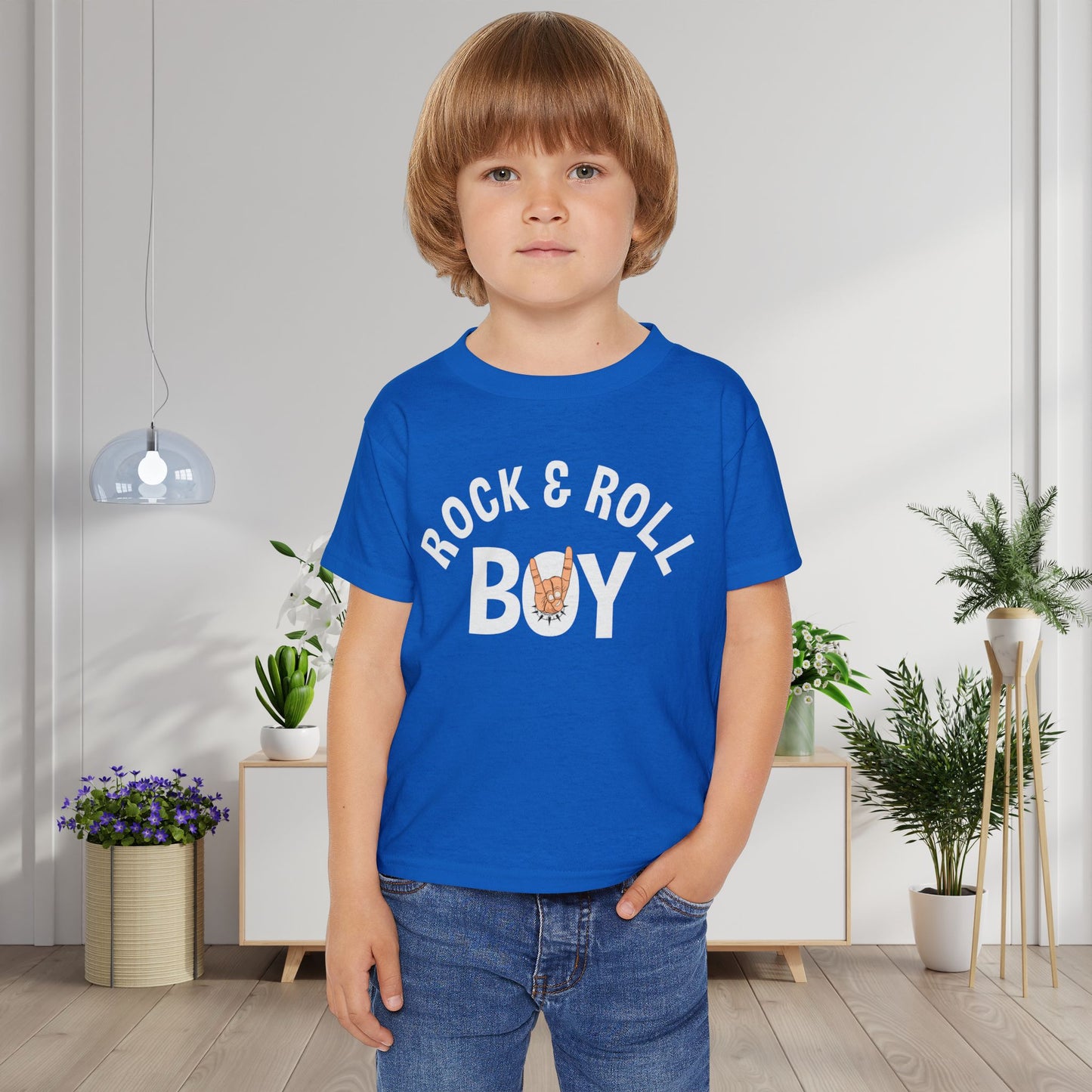Rock & Roll Boy Heavy Cotton™ Toddler T-shirt