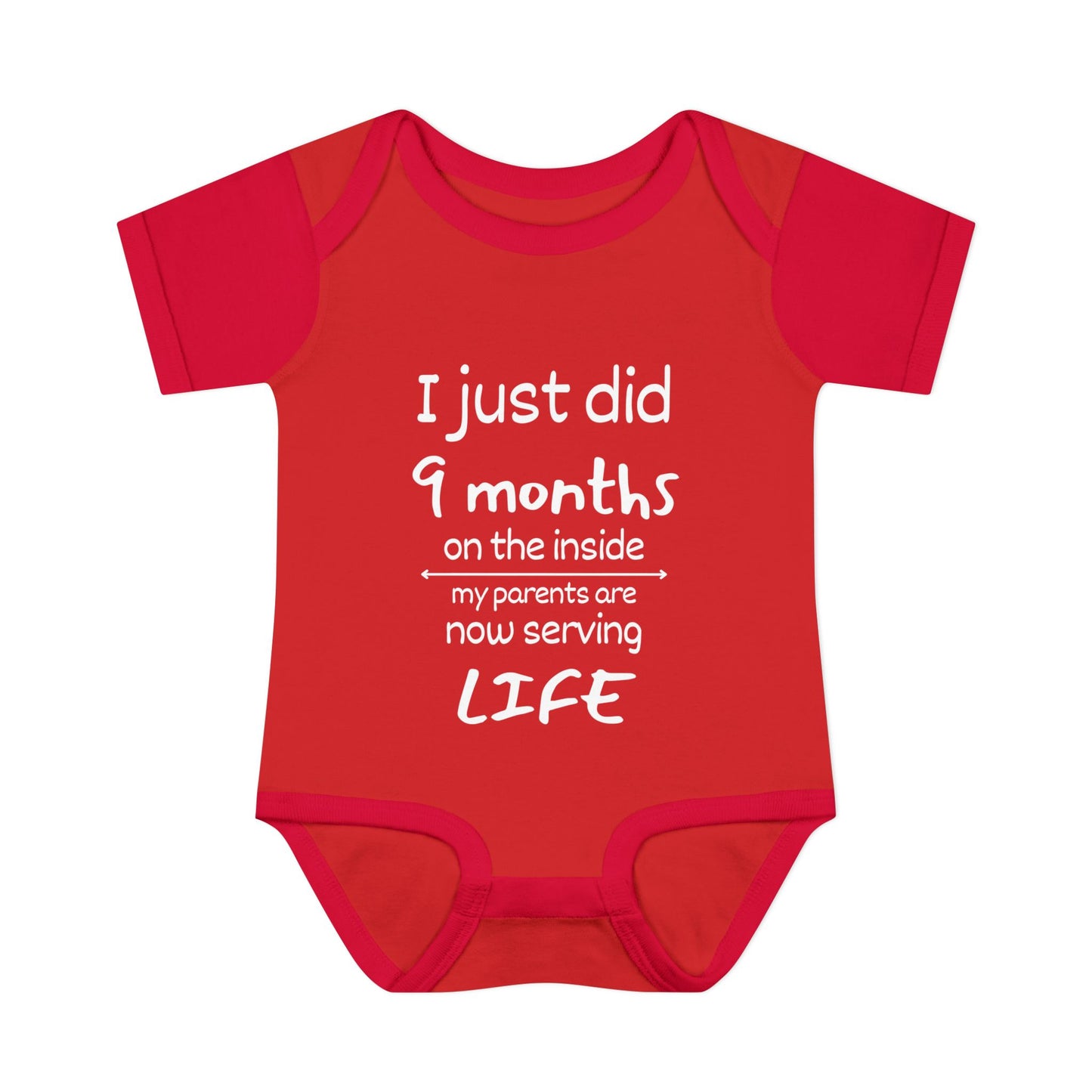 I Just Did 9 Months on the inside Infant Baby Rib Bodysuit