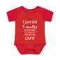 I Just Did 9 Months on the inside Infant Baby Rib Bodysuit