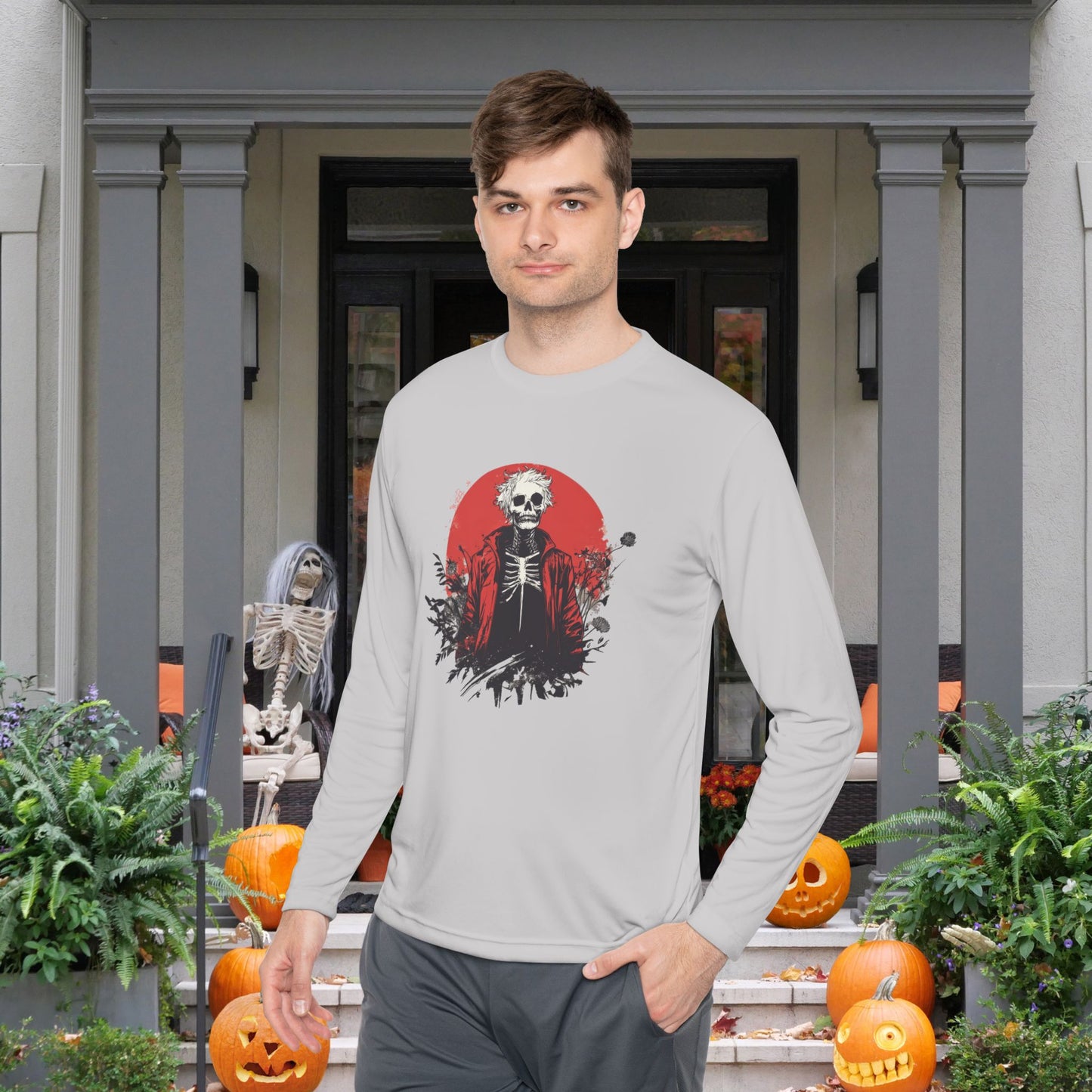 Halloween Ghoul 2 Adult Long Sleeve Tee