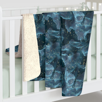 Midnight Sheer & Lace Fleece Blanket