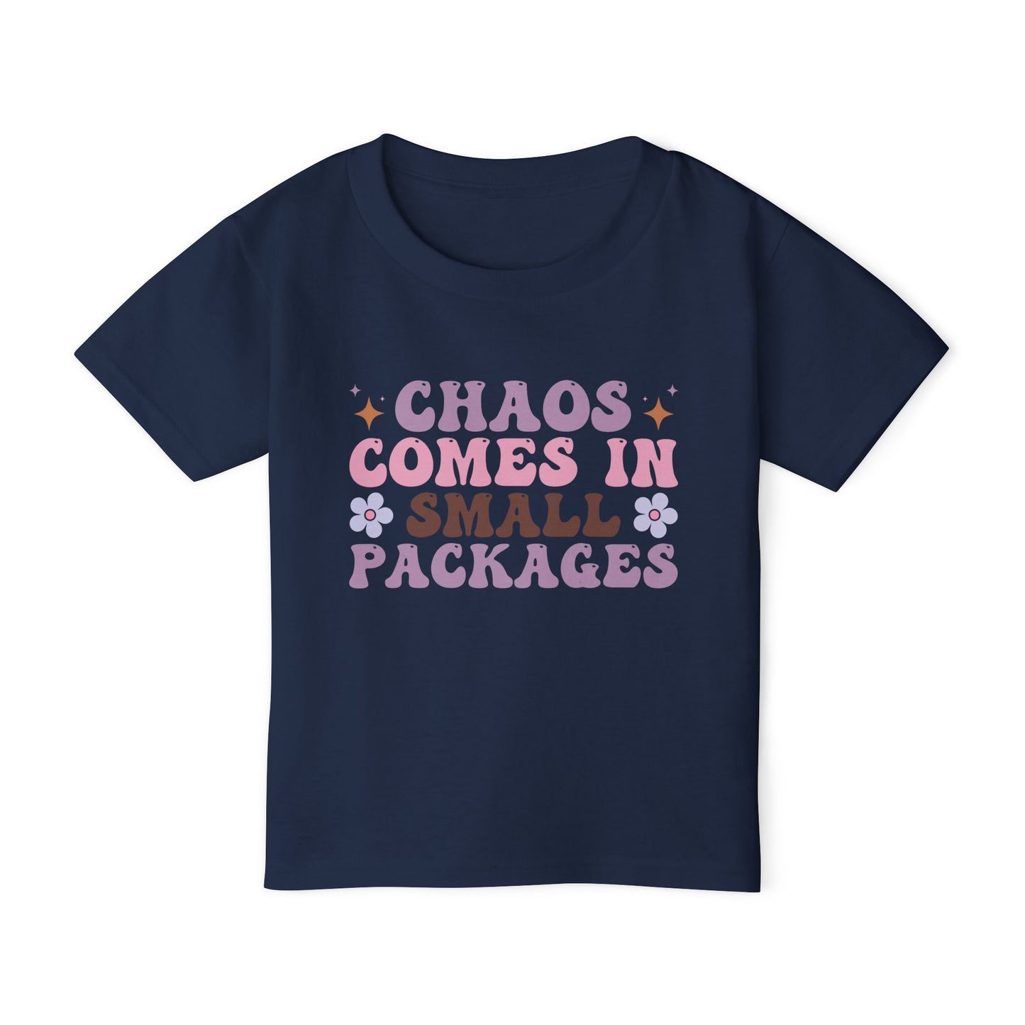 Chaos Comes In Small Packages Heavy Cotton™ Toddler T-shirt